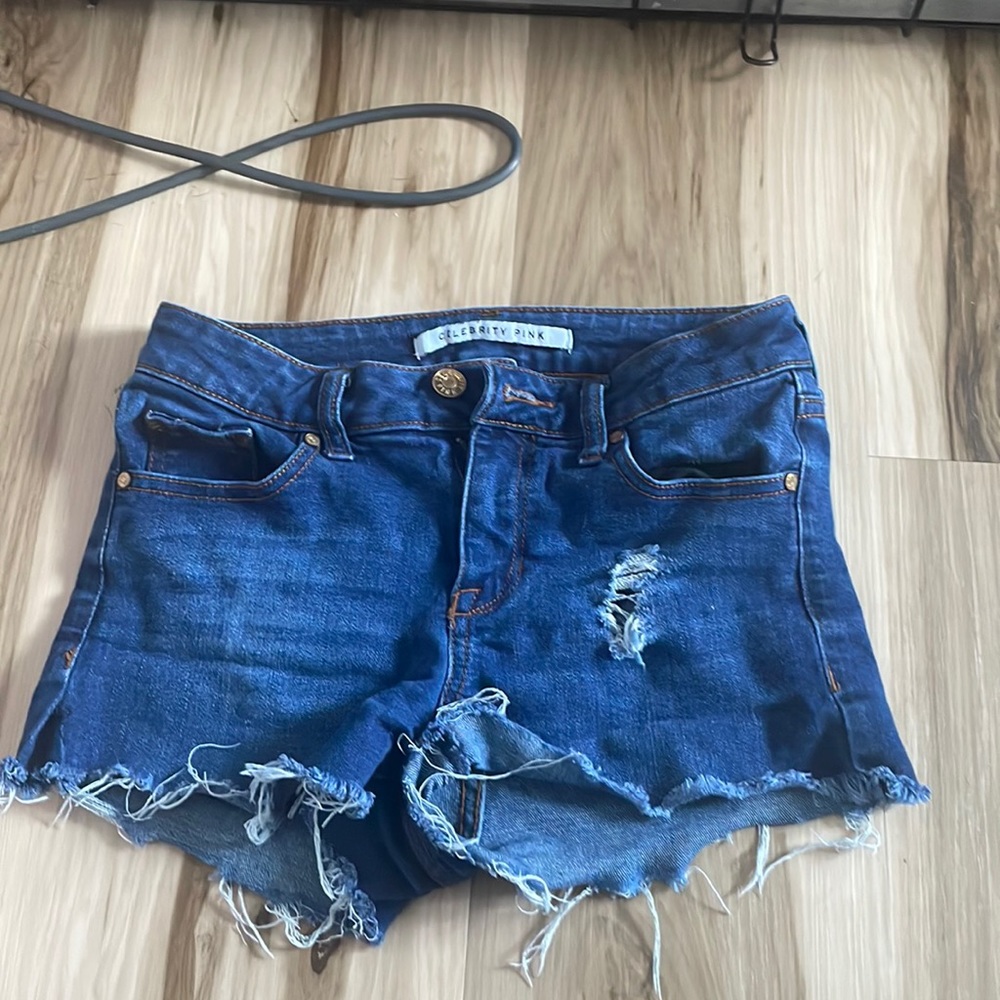 Jean celebrity pink shorts